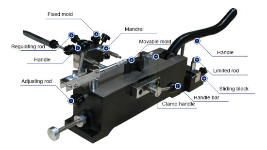 Máquina dobladora manual para la fabricación de tableros