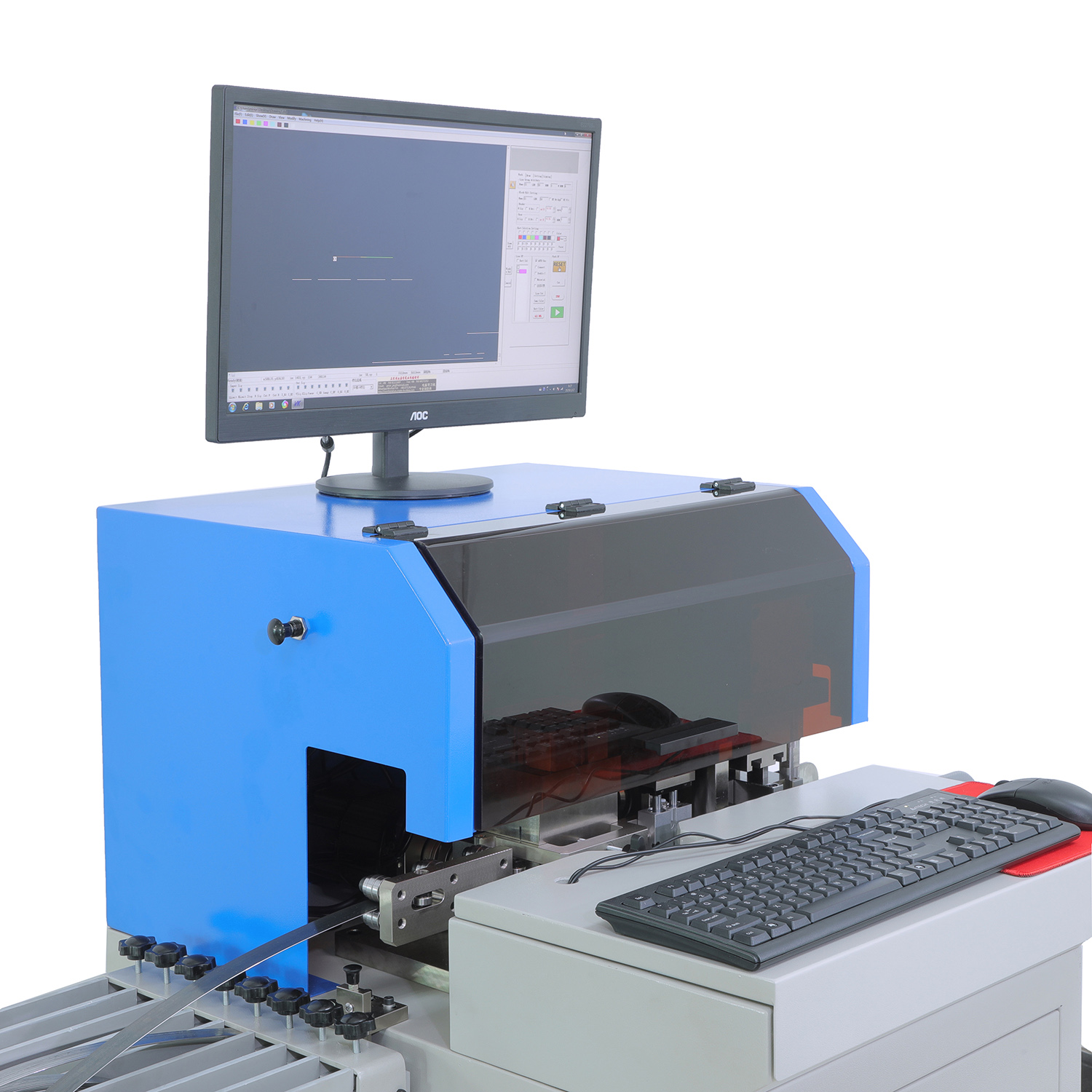Línea de plegado automática máquina cortadora de regla de plegado para troquelado
