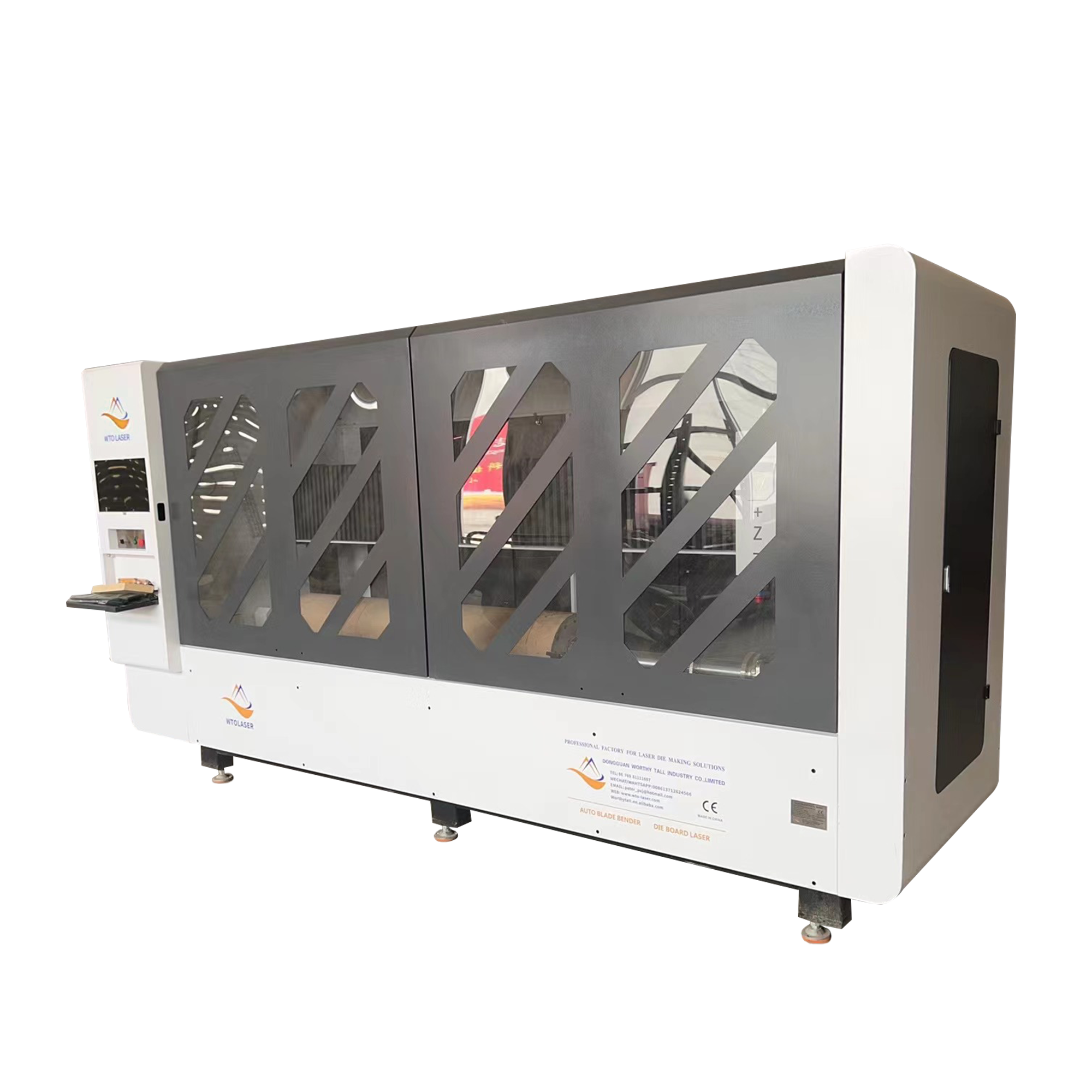 Enrutador rotatorio del CNC de la máquina troqueladora rotatoria del cartón corrugado